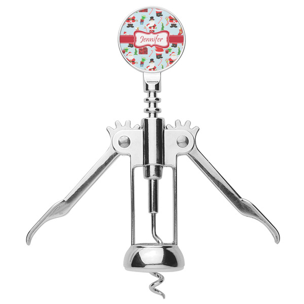 Santas w/ Presents Corkscrew - Alt