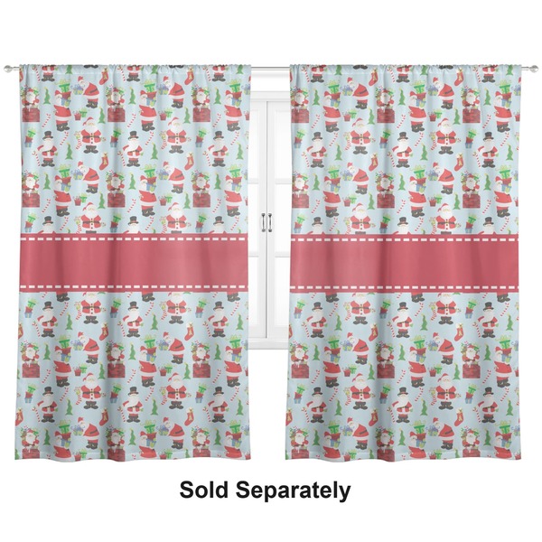 Custom Santa and Presents Curtain Panel - Custom Size