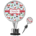 Santa and Presents Wine Bottle Stopper (Personalized)