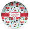 Santas w/ Presents DecoPlate Oven and Microwave Safe Plate - Main