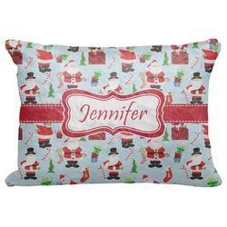 Santa and Presents Decorative Baby Pillowcase - 16"x12" w/ Name or Text