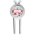 Santa and Presents Golf Divot Tool & Ball Marker (Personalized)