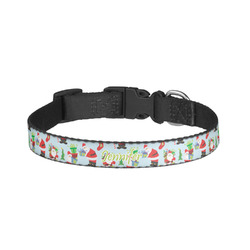 Santa and Presents Dog Collar - Large (Personalized)