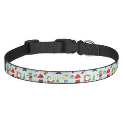 Santa and Presents Dog Collar (Personalized)