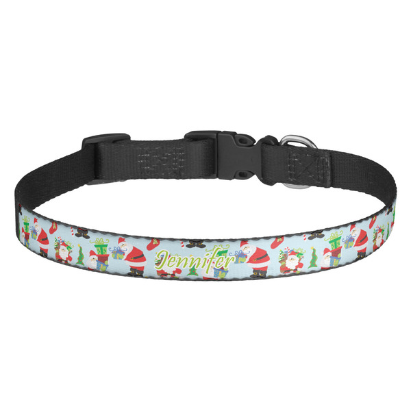 Custom Santa and Presents Dog Collar (Personalized)