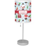 Santa and Presents Lamp with Drum Shade (Personalized)