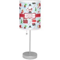 Santa and Presents Lamp with Drum Shade (Personalized)