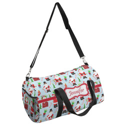Santa and Presents Duffel Bag - Large w/ Name or Text