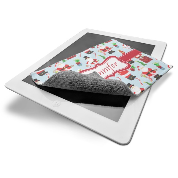 Santas w/ Presents Electronic Screen Wipe - iPad