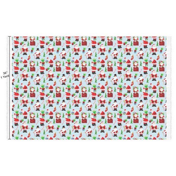 Santas w/ Presents Fabric Full Yard