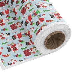 Santa and Presents Fabric by the Yard - Copeland Faux Linen