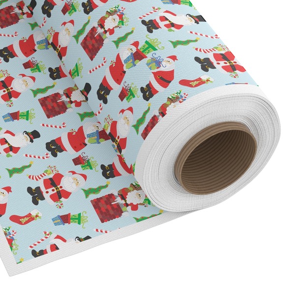 Custom Santa and Presents Fabric by the Yard - Spun Polyester Poplin
