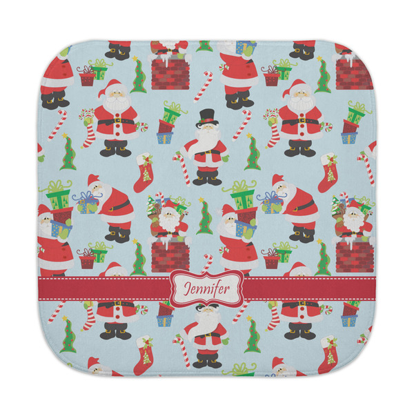 Custom Santa and Presents Face Towel w/ Name or Text