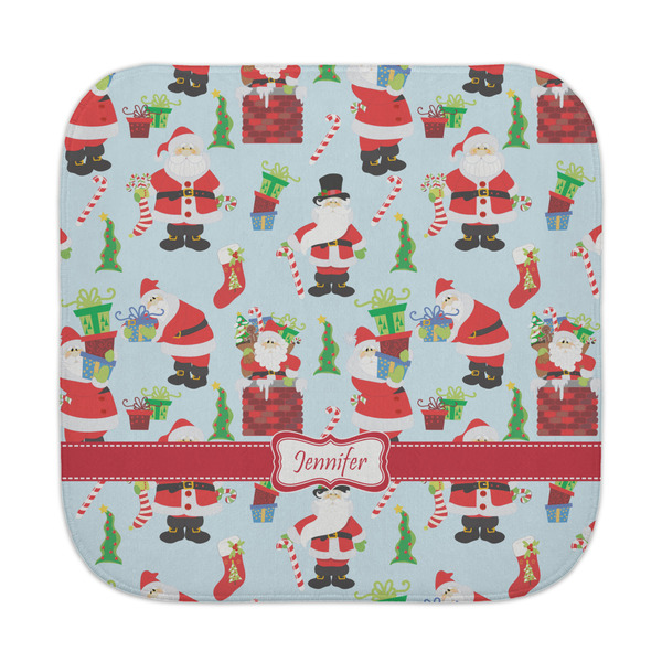Custom Santa and Presents Face Towel w/ Name or Text