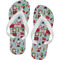 Santas w/ Presents Flip Flops