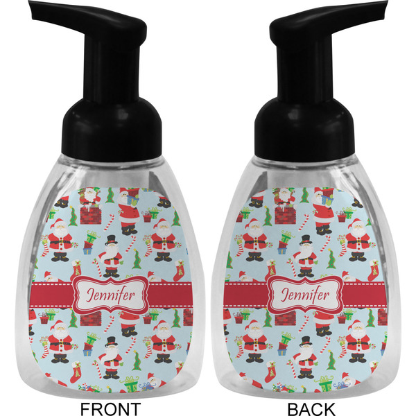 Santas w/ Presents Foam Soap Bottle (Front & Back)
