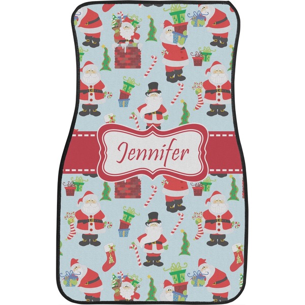 Santas w/ Presents Front Seat Car Mat