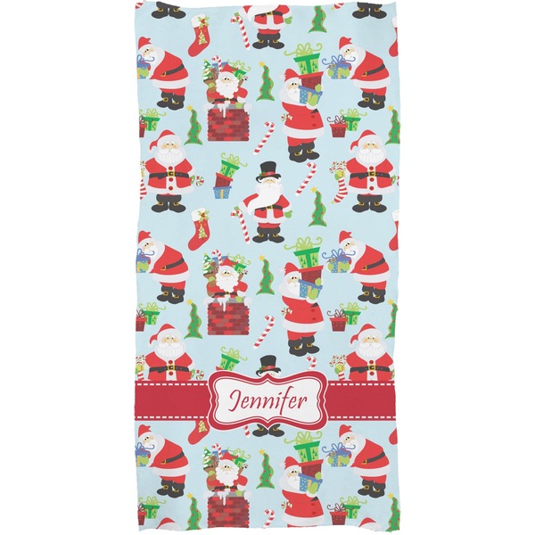 Santas w/ Presents Full Sized Bath Towel - Apvl
