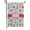 Santa and Presents Small Garden Flag - Single Sided w/ Name or Text