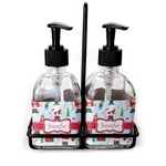 Santa and Presents Glass Soap & Lotion Bottles (Personalized)