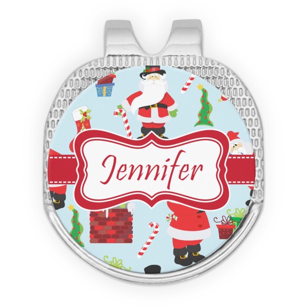 Santas w/ Presents Golf Ball Hat Marker Hat Clip