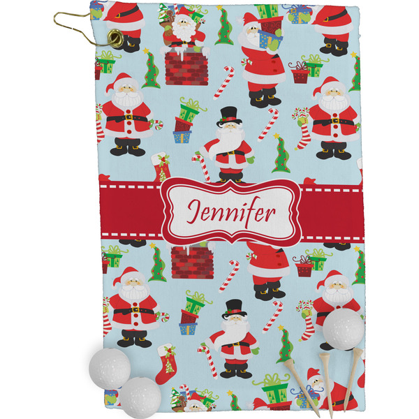 Santas w/ Presents Golf Towel (Personalized)