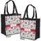 Santas w/ Presents Grocery Bag - Apvl
