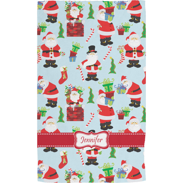 Santas w/ Presents Hand Towel (Personalized) Full