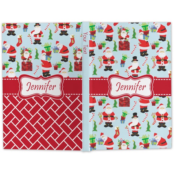 Santas w/ Presents Hard Cover Journal - Apvl