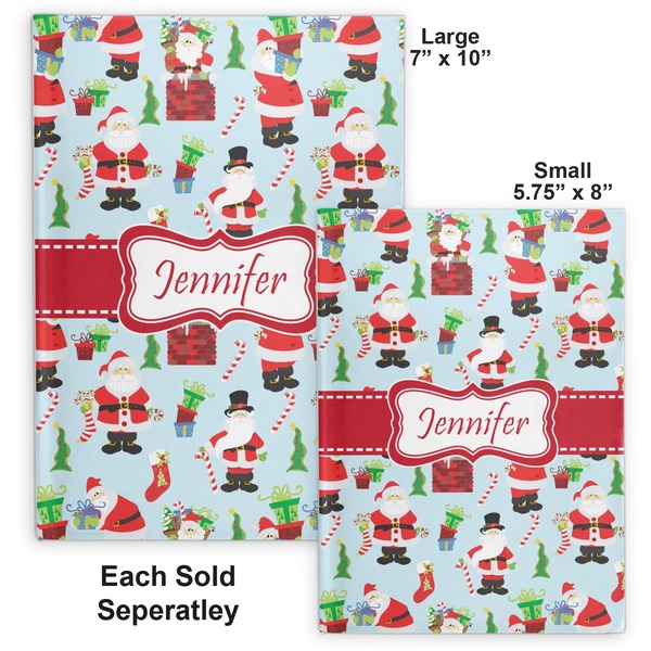 Santas w/ Presents Hard Cover Journal - Compare