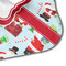 Santas w/ Presents Hooded Baby Towel- Detail Corner