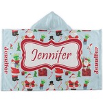 Santa and Presents Kids Hooded Towel (Personalized)