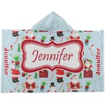 Santa and Presents Kids Hooded Towel (Personalized)