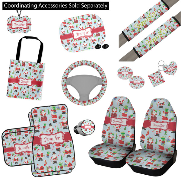 Santas w/ Presents Interior Car Accessories