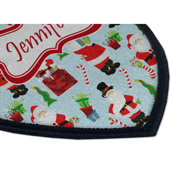 Santas w/ Presents Iron on Shield 3 Detail