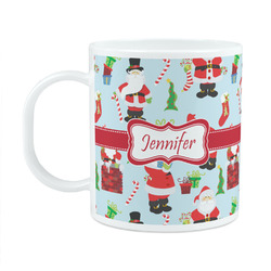 Santa and Presents Plastic Kids Mug (Personalized)