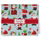 Santa and Presents Kitchen Towel - Poly Cotton - Folded Half