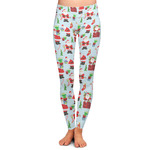 Santa and Presents Ladies Leggings - Extra Large