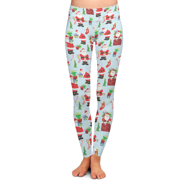 Custom Santa and Presents Ladies Leggings - Extra Small