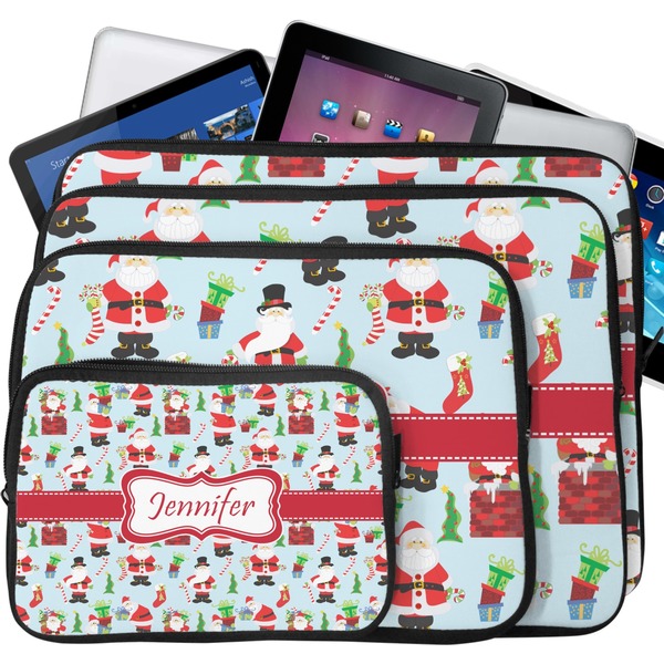 Santas w/ Presents Laptop Case Sizes