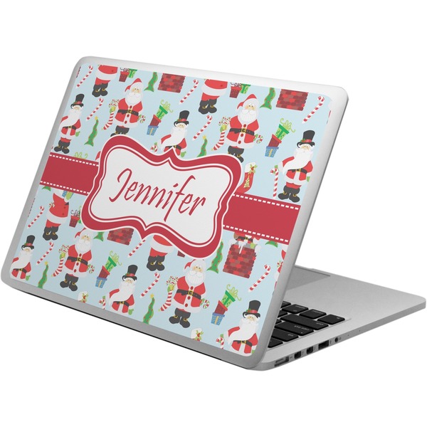 Custom Santa and Presents Laptop Skin - Custom Sized w/ Name or Text