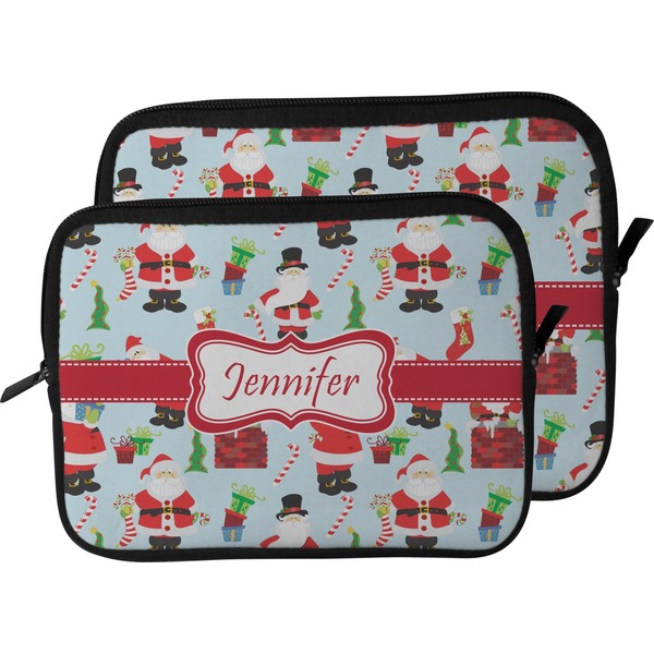 Santas w/ Presents Laptop Sleeve (Size Comparison)