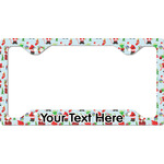 Santa and Presents License Plate Frame - Style C (Personalized)