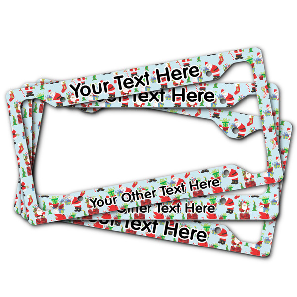 Santas w/ Presents License Plate Frames - (PARENT MAIN)