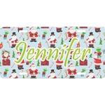 Santa and Presents Front License Plate (Personalized)