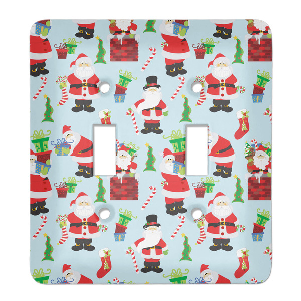 Custom Santa and Presents Light Switch Cover (2 Toggle Plate)