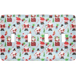 Santa and Presents Light Switch Cover (4 Toggle Plate)