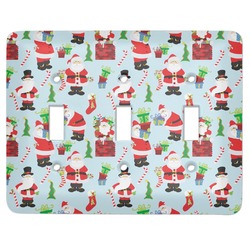 Santa and Presents Light Switch Cover (3 Toggle Plate)