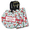 Santas w/ Presents Luggage Tags - 3 Shapes Availabel