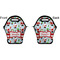 Santas w/ Presents Lunch Bag - Front and Back